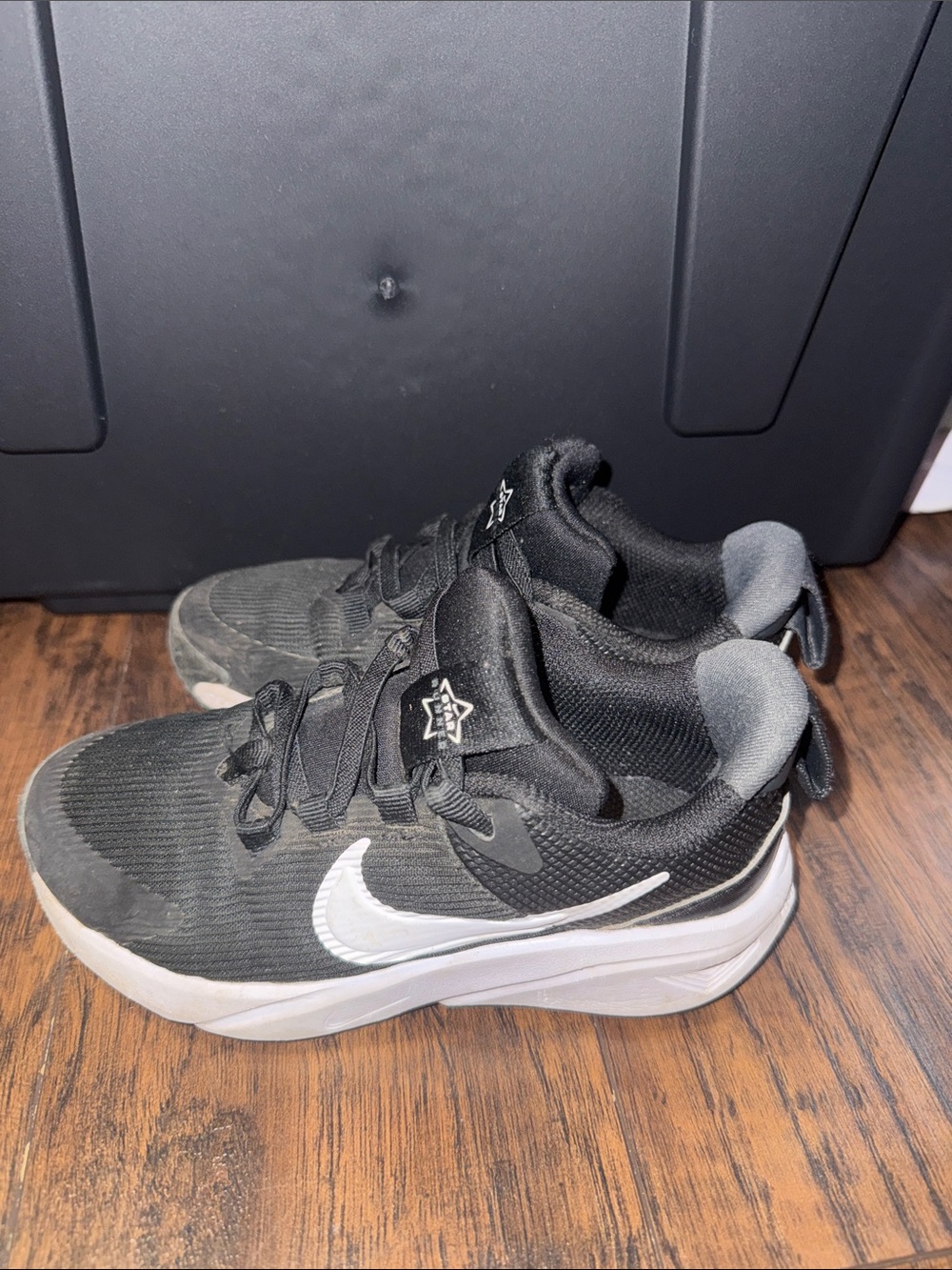 Nike Kids Black and White Athletic Sneakers
